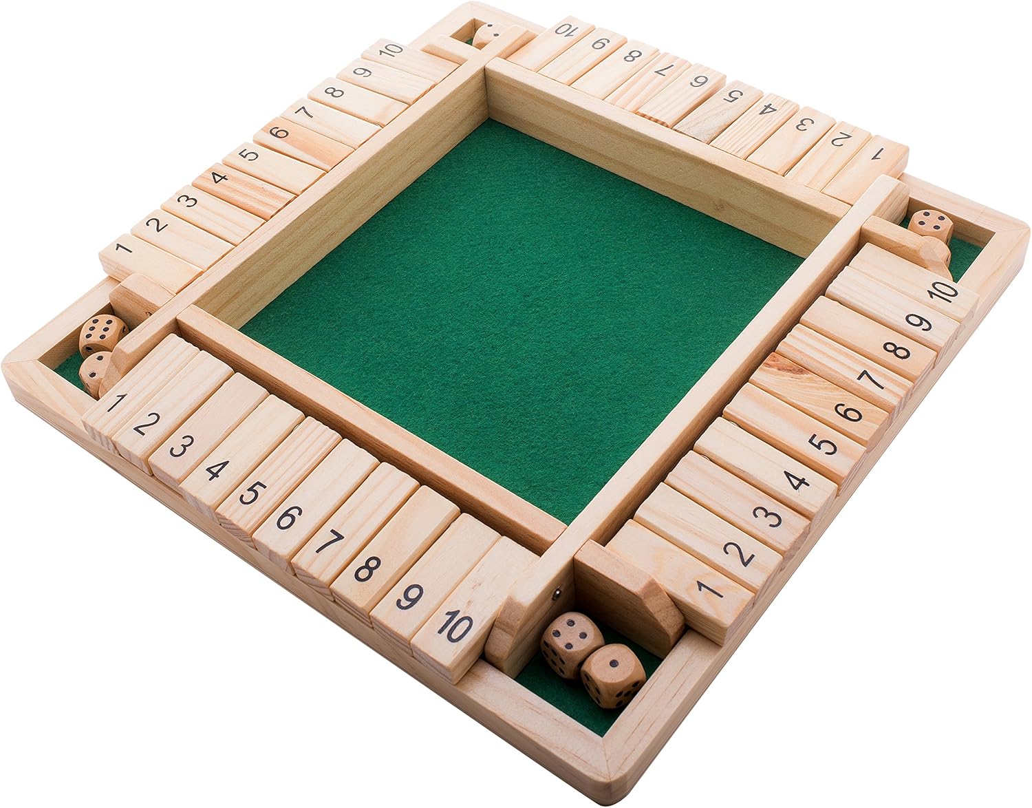 GrowUpSmart Shut the Box Dice Game (24 Players) for Clever Kids