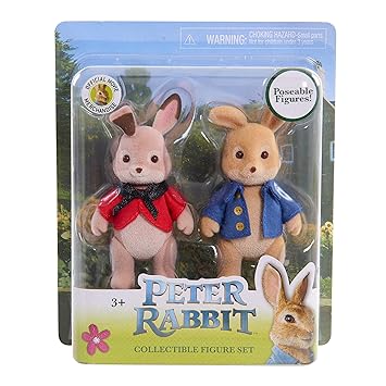 Peter Rabbit Movie~2 Pack Collectible Figure Set Poseable Figures And Flopsy