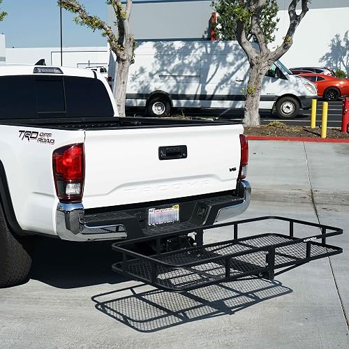 ARKSEN Folding Cargo Carrier Luggage Basket 2'' Receiver Hitch (60''