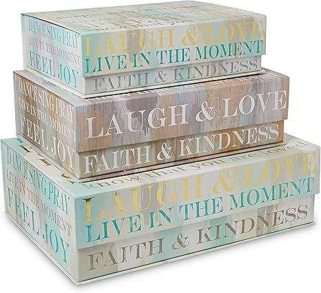 Amazon Com Tri Coastal Design Decorative Nesting Storage Boxes