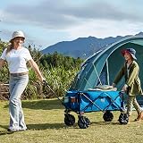 Timber Ridge Collapsible Folding Wagon with Adjustable Handle & Cup Holders view 3