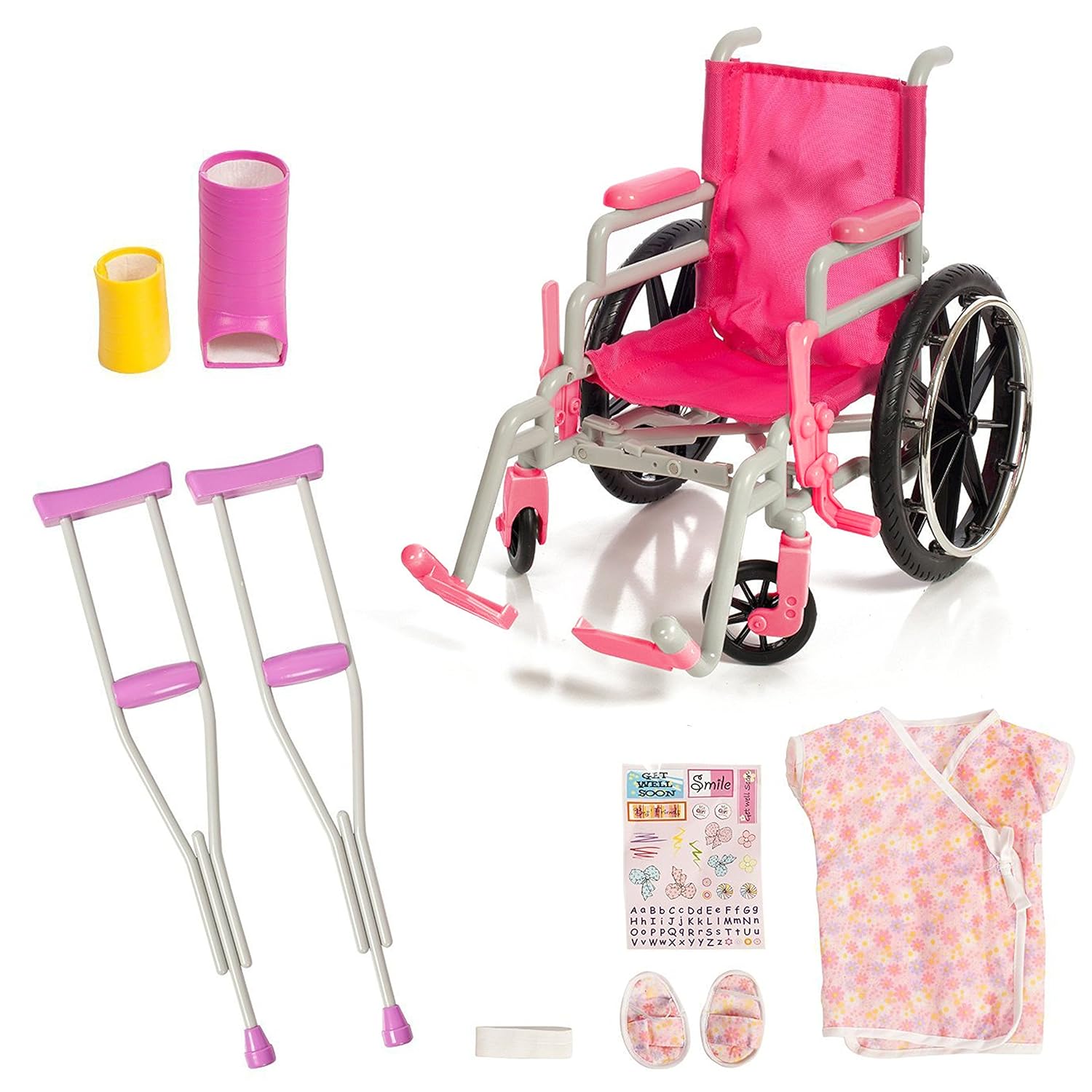 Beverly Hills Doll Collection Wheelchair Set for 18 Inch American Girl