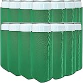TahoeBay Slim Neoprene Can Cooler Sleeves (25-Pack) Skinny Tall Cans 12 Oz Bulk Thin Seltzer Fit Sublimation Blanks for Vinyl Plain Blank Beer Bottles Black White Solid Color (Kelly Green)