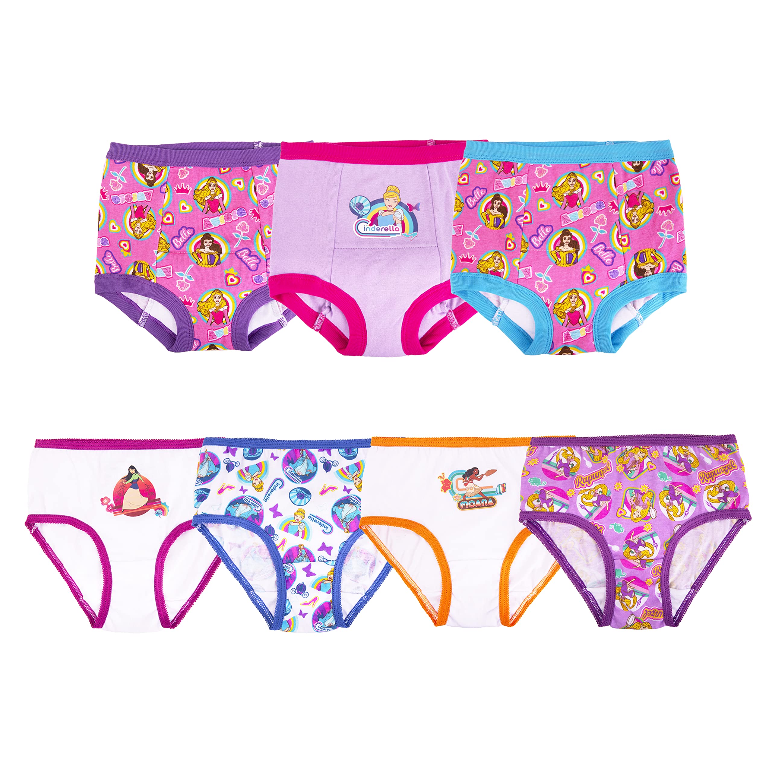 Disney Girls Princess Toddler Potty Training Pant and Starter Kit Includes Stickers & Tracking Chart Sizes 2t, 3t, 4t
