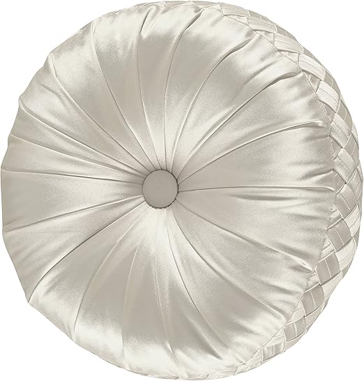 Amazon Com Five Queens Court Saranda Satin Tufted Round Throw