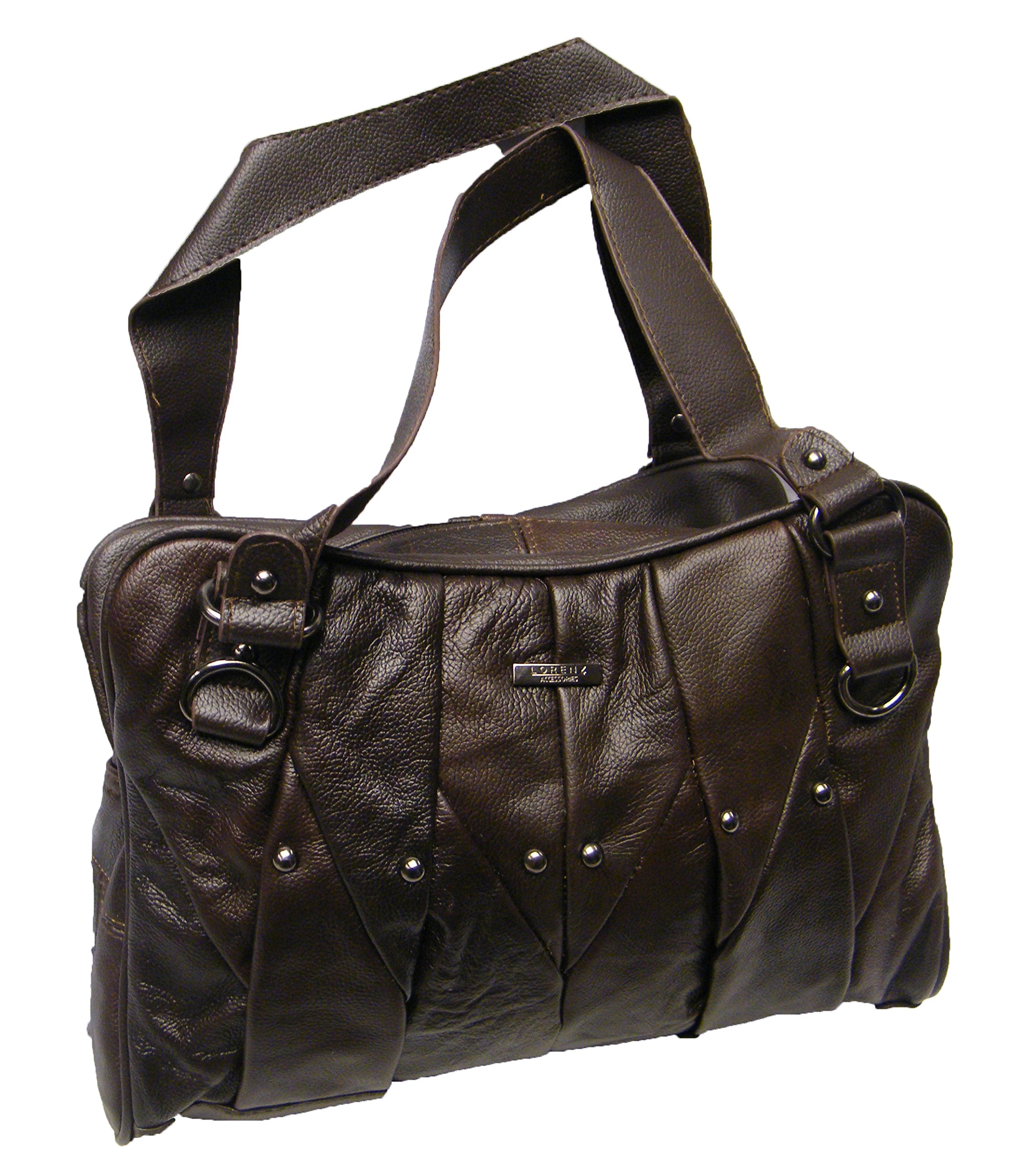 Lorenz Ladies handbag Real Leather (Brown)