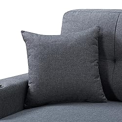 EMKK 84" L-Shape Convertible Sleeper Sectional