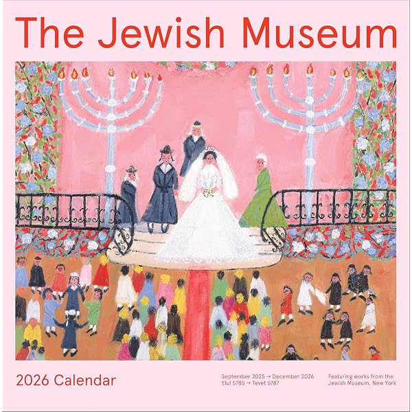 Joodse Wandkalender 5786 (2025-2026) – Minimalistisch Design, Beschrijfbaar, Met Alle Feestdagen En Paraschot