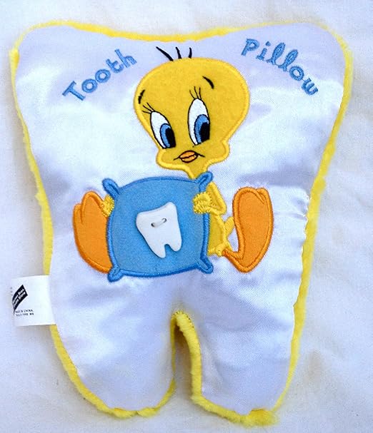 Amazon Com Warner Bros Tweety Bird Plush Tooth Fairy Pillow