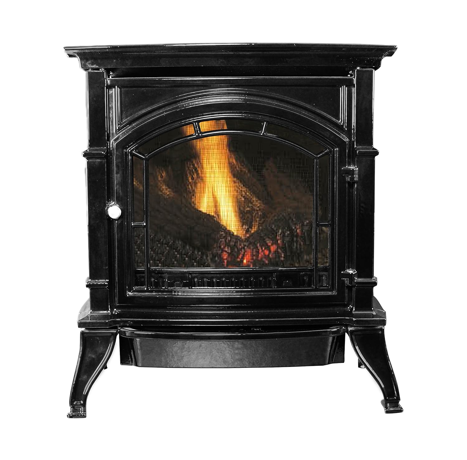 Ashley Agc500vfbn Vent Free Black Enameled Porcelain Cast Iron
