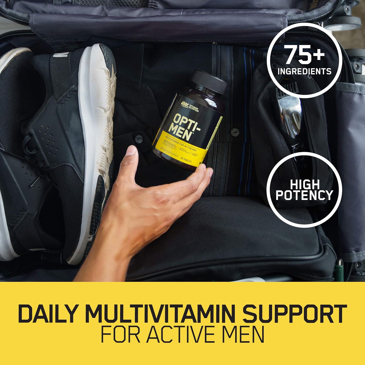 Optimum Nutrition Opti-Men, Vitamin C, Zinc and Vitamin D, E, B12 for Immune Support Mens Daily Multivitamin Supplement, 150 Count: Health & Personal Care