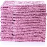 Simpli-Magic Cotton Hand Towels, 12 Pack, 16” x 27”, Pink