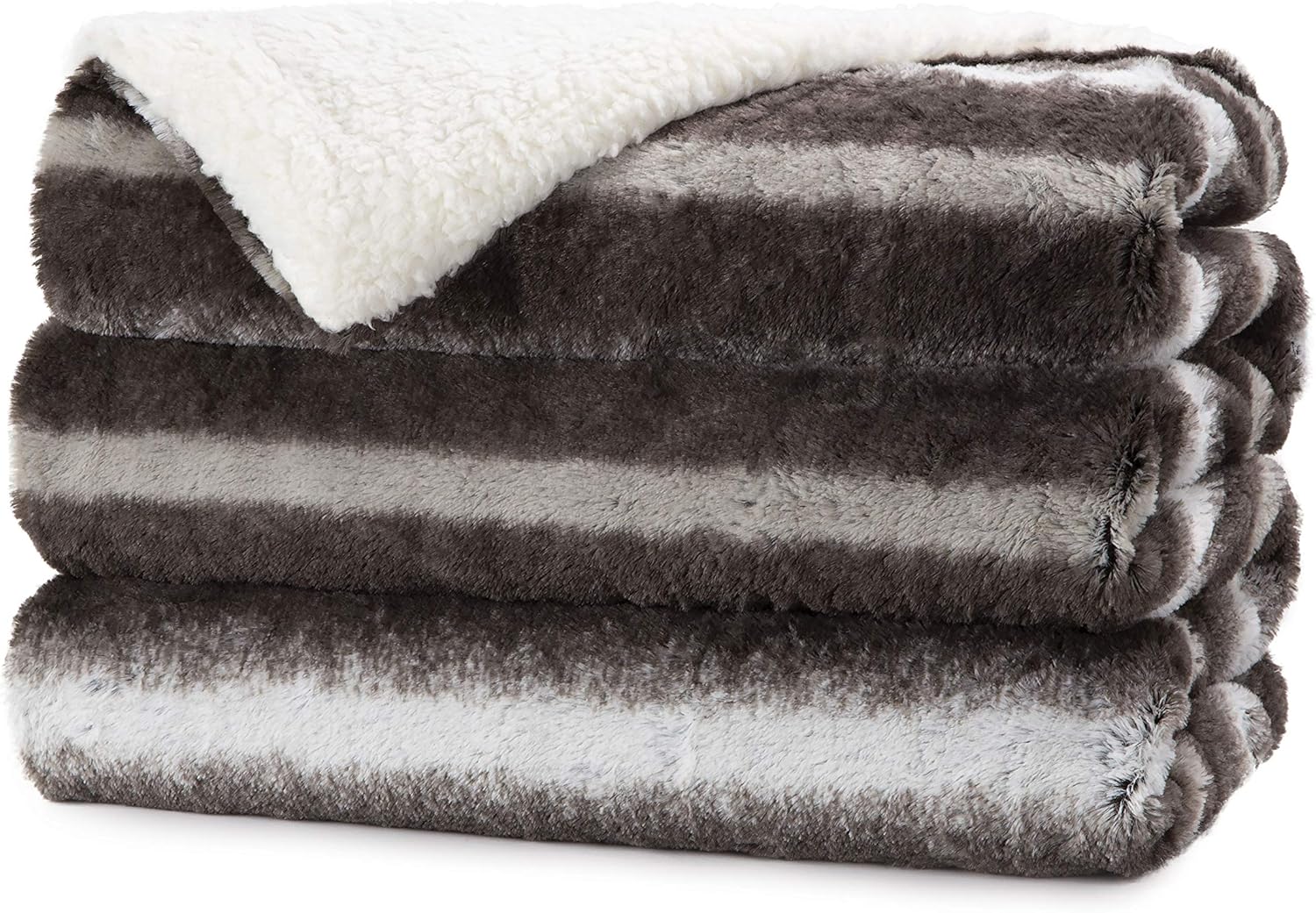Throws Sunbeam Royal Mink And Sherpa Reversable Heated Throw Blanket Tst8ts Rg29 24h50 3 Heat Settings With 3 Hour Auto Off Brushed Nickel Home