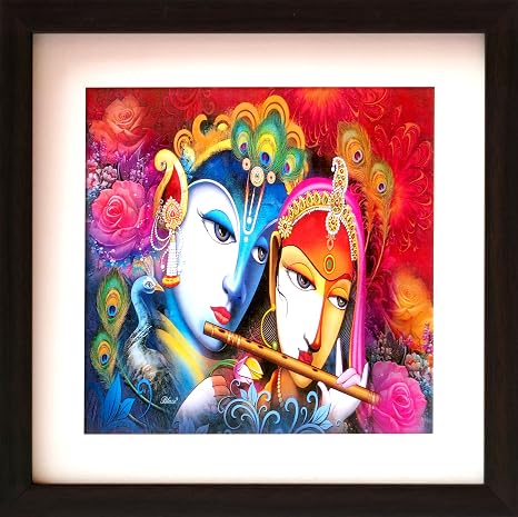Amazoncom Handicraftstore Lord Radha Krishna With Flute