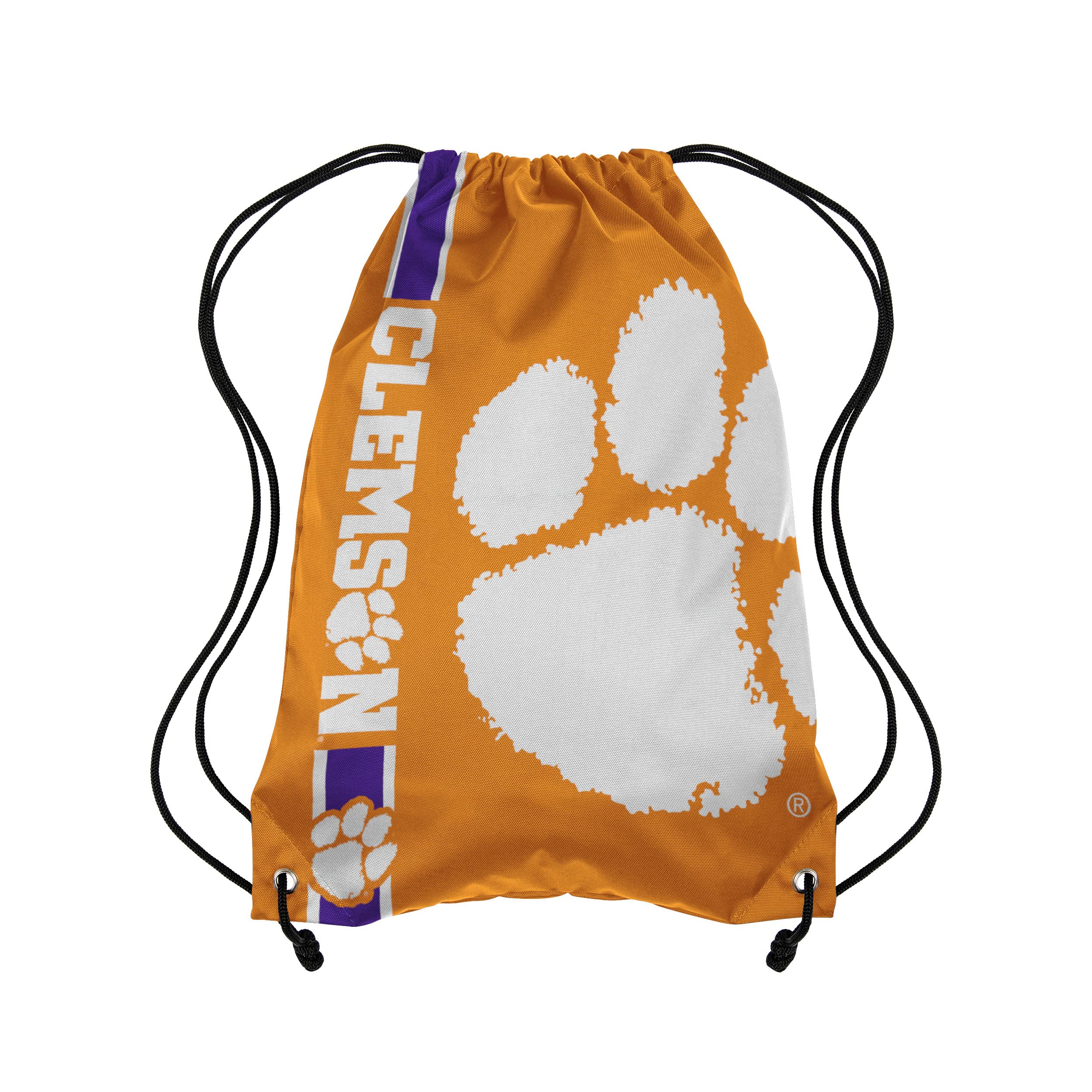 FOCO Clemson Tigers NCAA Big Logo Drawstring Backpack