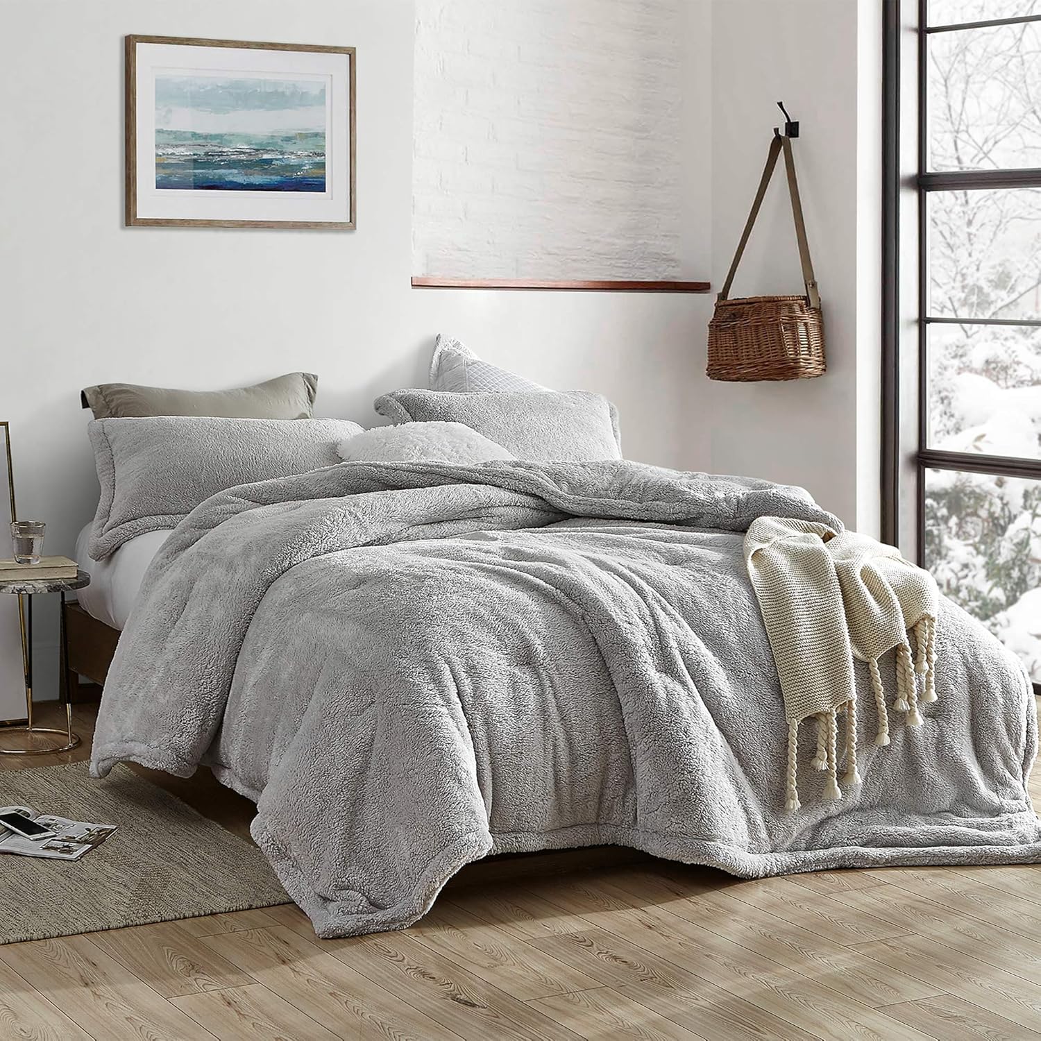 Amazon Com Coma Inducer Oversized King Comforter The Original Plush Silver Stone Kitchen Dining