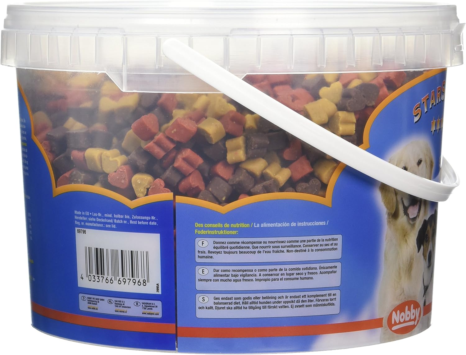 Nobby Star Snack Training Mix Dog Treat Tub, Colourful, 1.8 kg (Pack of 1) - Image 5