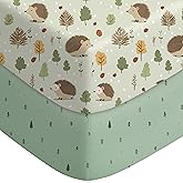 FILLEEP Baby Crib Sheets for Boys Girls Neutral, 2 Pack Crib Mattress Sheet for Standard Crib and Toddler Mattress, Super Soft Breathable Fitted Crib Sheet, 52" x 28"