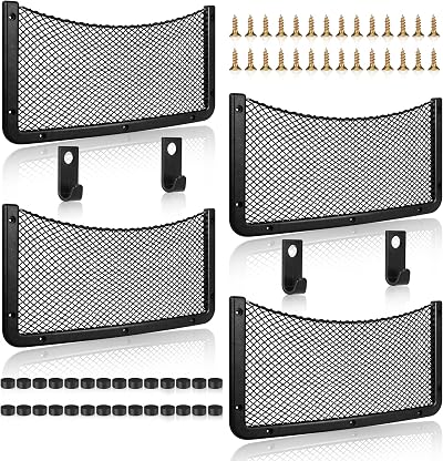 EINESIN Storage Nets for Campervan Car Truck with Plastic Frame 4 pieces