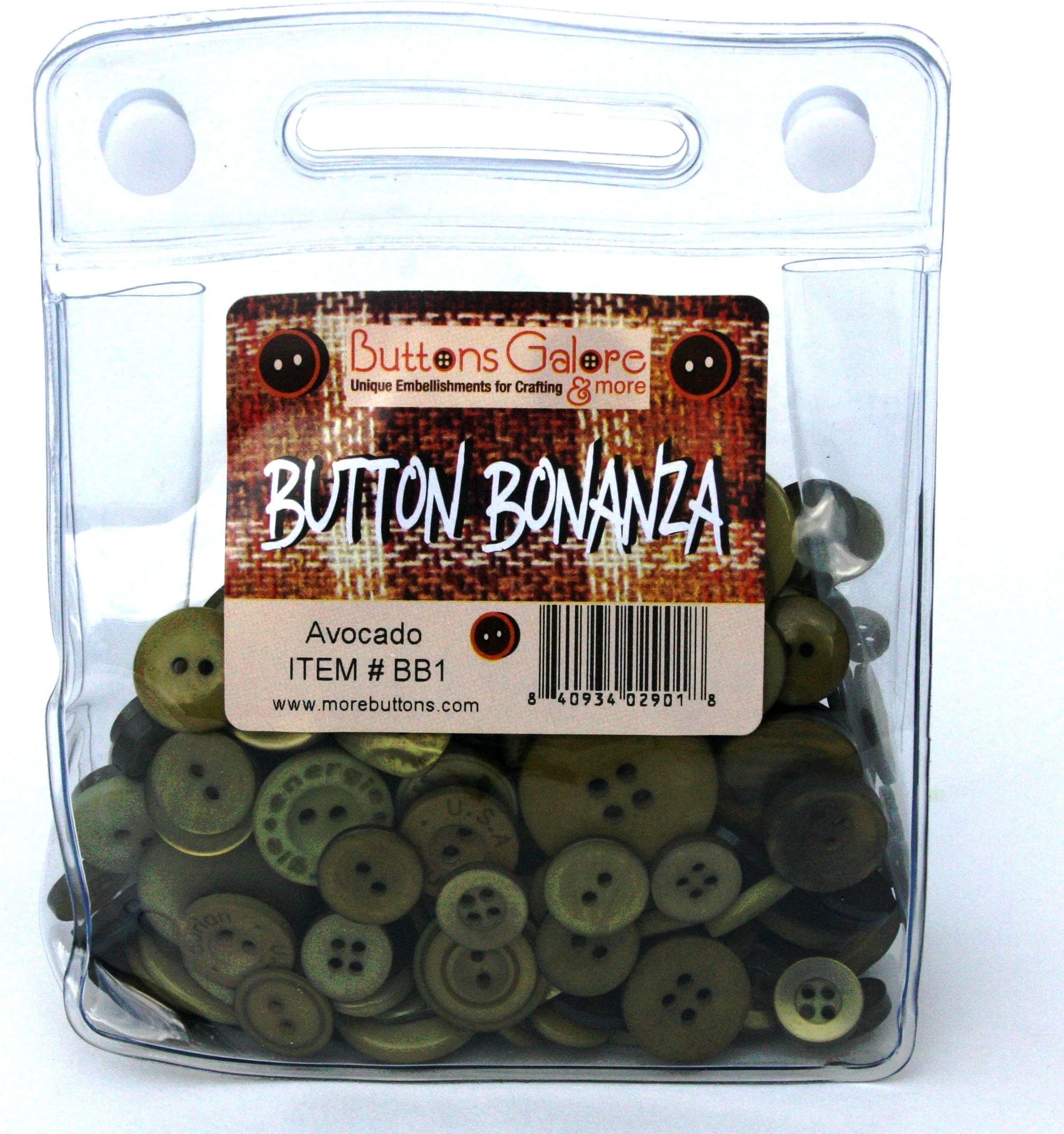 Buttons Galore BB1 Bonanza, Avocado
