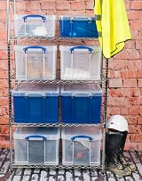 Really Useful Box 18 Litre Plastic Storage Clear with Handles view 7
