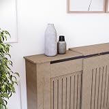Vida Designs Chelsea Radiator Cover Unfinished Adjustable H82xW140-204xD20.5cm view 6