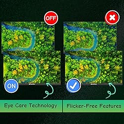 SANSUI Computer Monitor 24 inch Eye Care 1080P