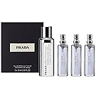 Prada Amber Pour Homme Gift Set 0.3oz (10ml) EDT Refillable + 2 x 0.3oz (10ml) Refills