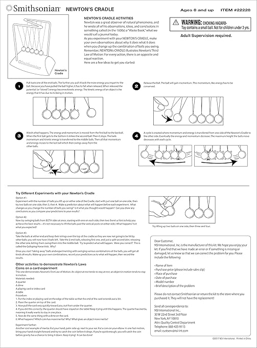 smithsonian newtons cradle