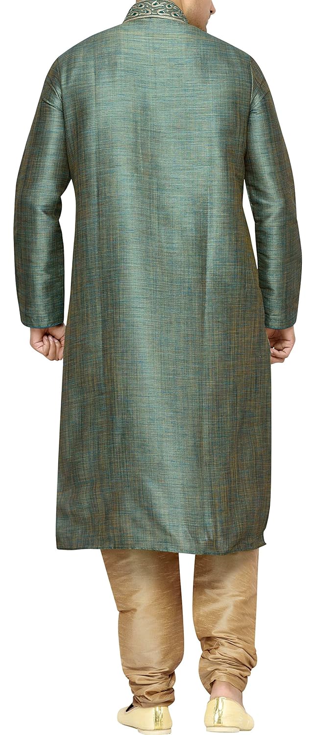indian poshakh men's silk sherwani
