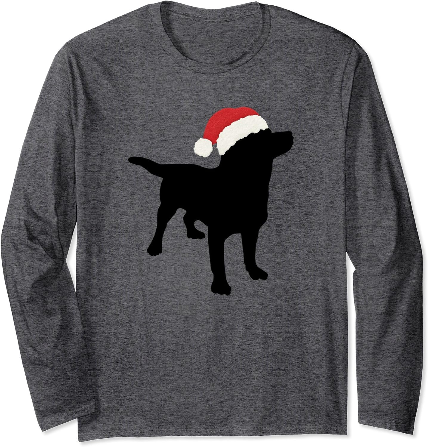Funny Black Lab Dog Lover Christmas Long Sleeve Tshirt