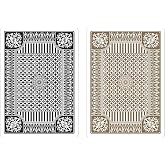 Black & Gold Premium Plastic Playing Cards, Set of 2, Poker Size Deck (Standard Index)