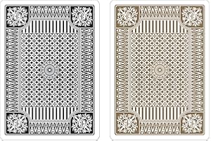 Black & Gold Premium Plastic Playing Cards, Set of 2, Poker Size Deck (Standard Index)