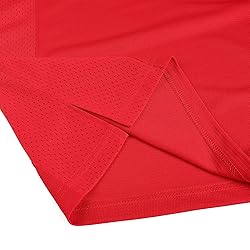 Pullonsy Men's Women's Red Football Jerseys for