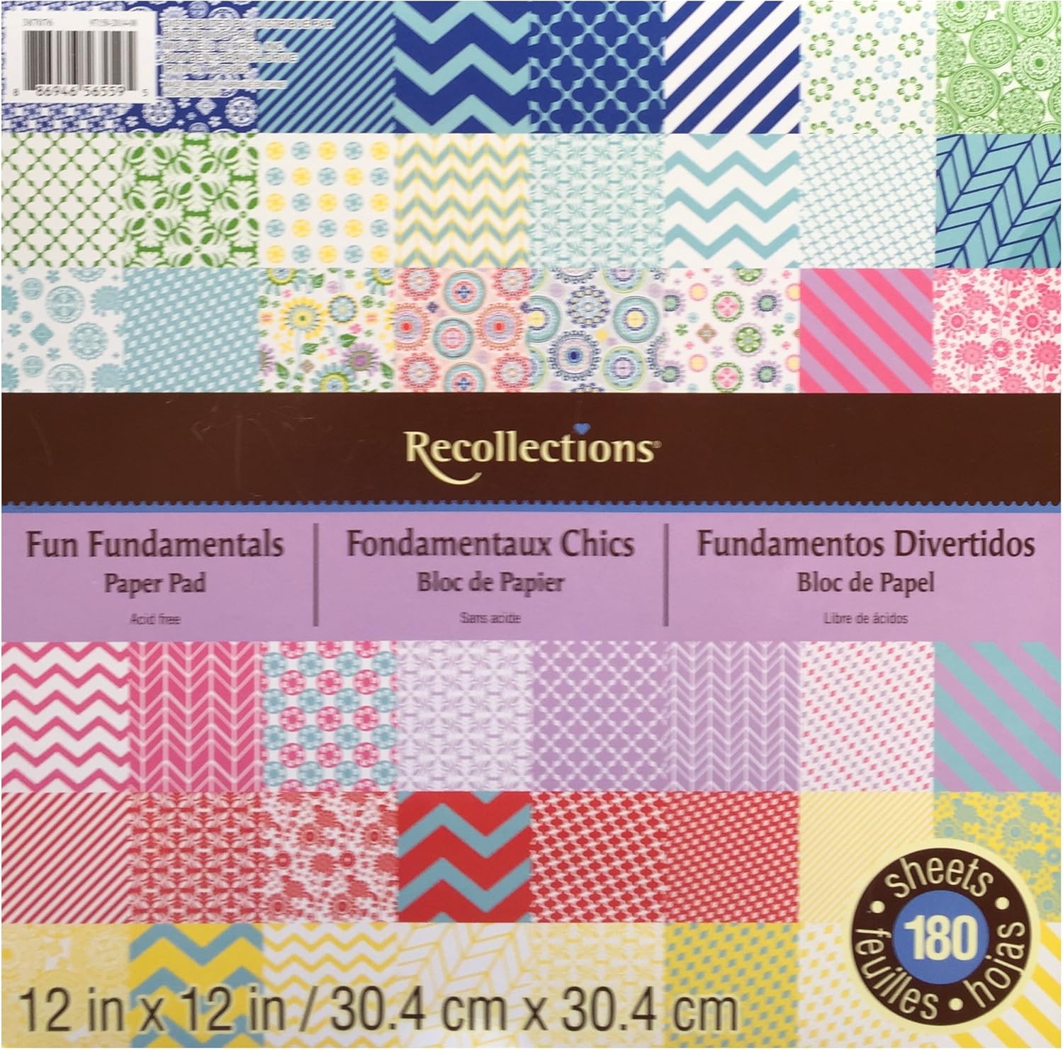 Amazon.de Recollections Paper Pad 12 180 Sheets FUN FUNDAMENTALS by