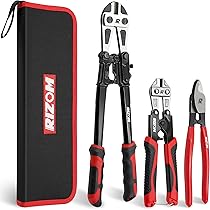 Coupe-boulons Olympia Tools Power Grip 45,7 Cm - Poignées Pliables, Acier Cr-Mo, Compact