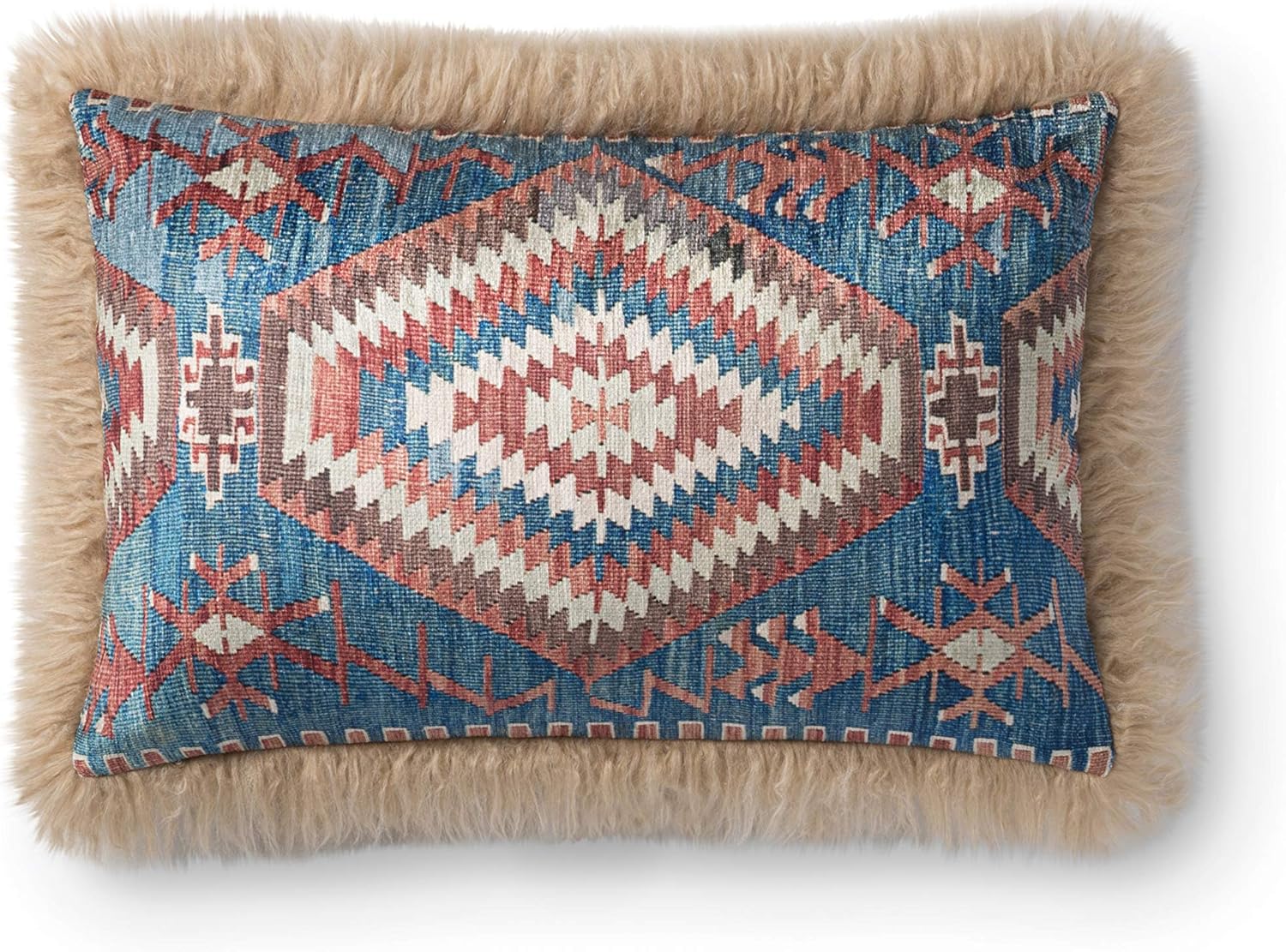 Loloi P0798 Throw Pillow, 13" X 21", Multi/Beige Home & Kitchen