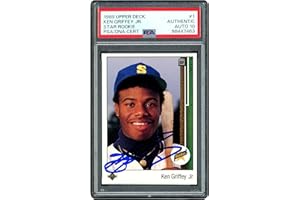GENERIC Ken Griffey Jr. Autographed 1989 U.p.p.e.r D.e.c.k Rookie Baseball Card #1 S.e.a.t.t.l.e Mariners Auto Grade Gem Mint 10 PSA/DNA Stock #238800