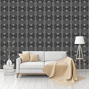 Stained Gray Patterned Peel & Stick Smooth Wallpaper by ...