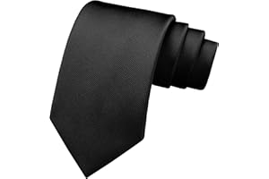 Branduce 3.15"（8cm） Men's Solid Color Formal Woven Necktie + Gift Box