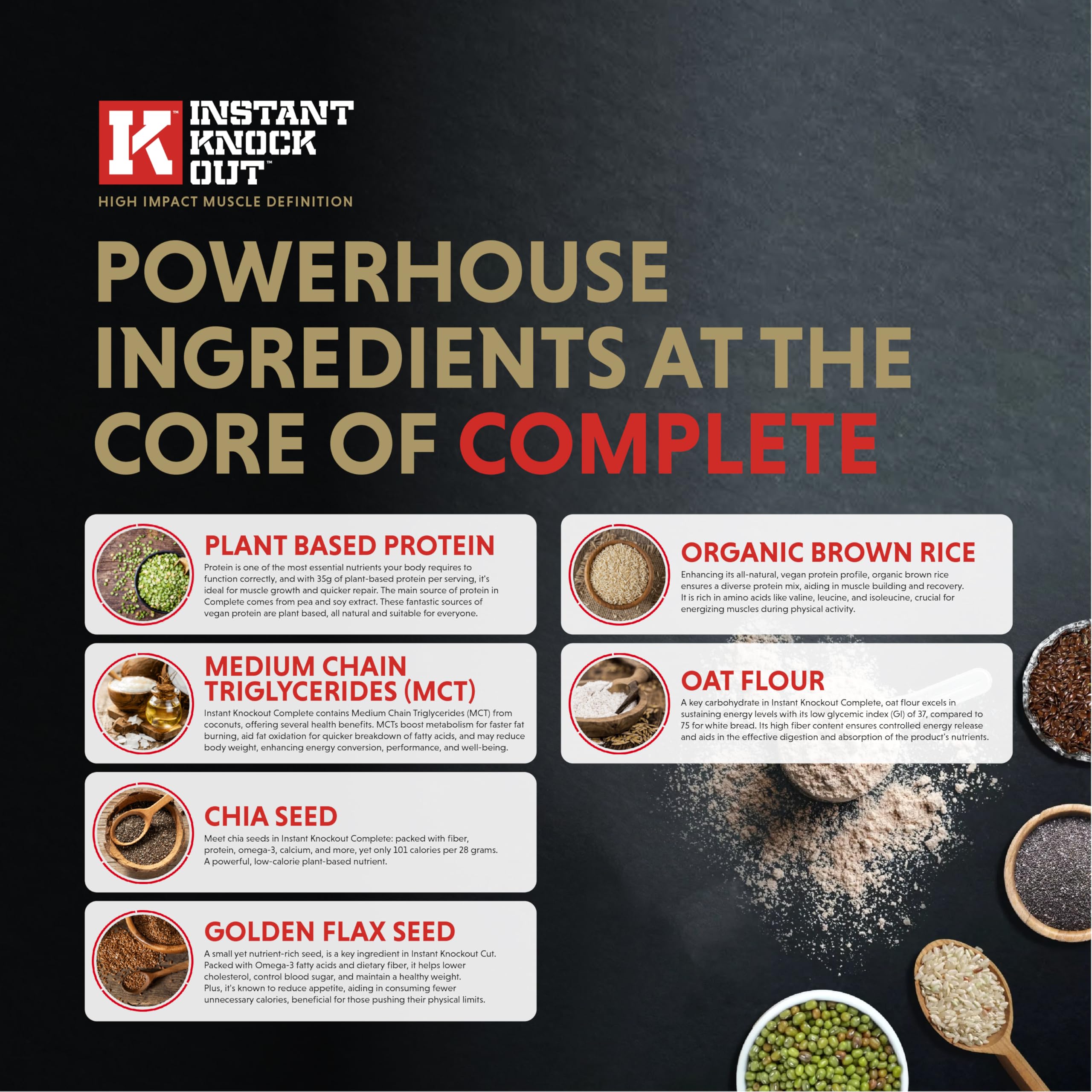Instant Knockout Complete Shred - Meal Replacement Shake - Vanilla - High-Protein, Vitamin-Enriched, Nutritionally Complete - 14 Servings
