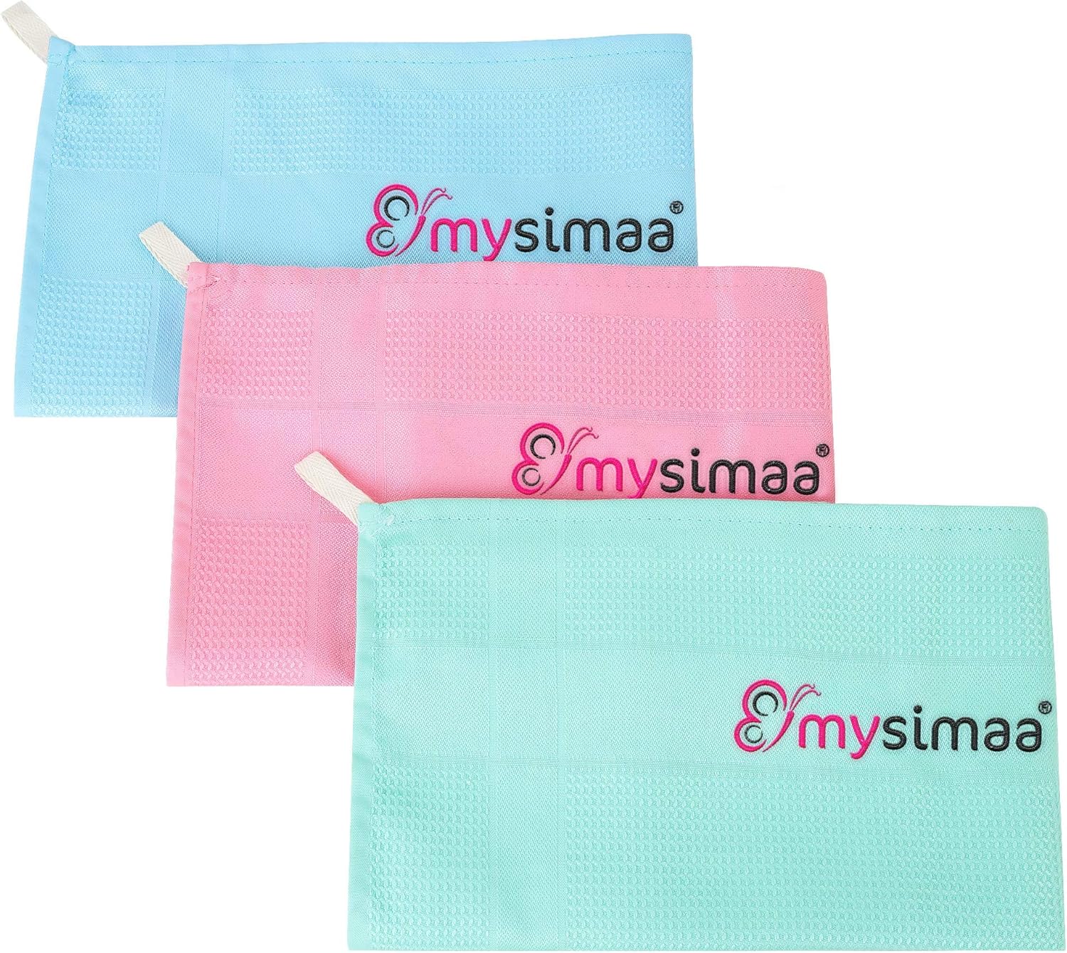 mysimaa® Classic Putztücher Premium Profi Microfaser Allzweck-Reinigungstücher ohne Putzmittel für Streifenfreien Glanz im Haushalt, Auto, Büro sowie für Fenster Spiegel Glas UVM. (60 x 40)