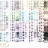 3300 Pieces Self Adhesive Colorful Rhinestone Gem Stickers - Assorted 20 Colors & 3 Sizes - Ideal for DIY,Face, Art, Decorati