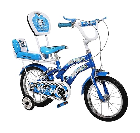 Yono Bikes Blue 14 Inches Steel Bicycle for Kids 2.5 to 4.5 Age Group (Assembly Needed by Customer, Comes with How to Assemble Instruction Manual & Tool Kit)