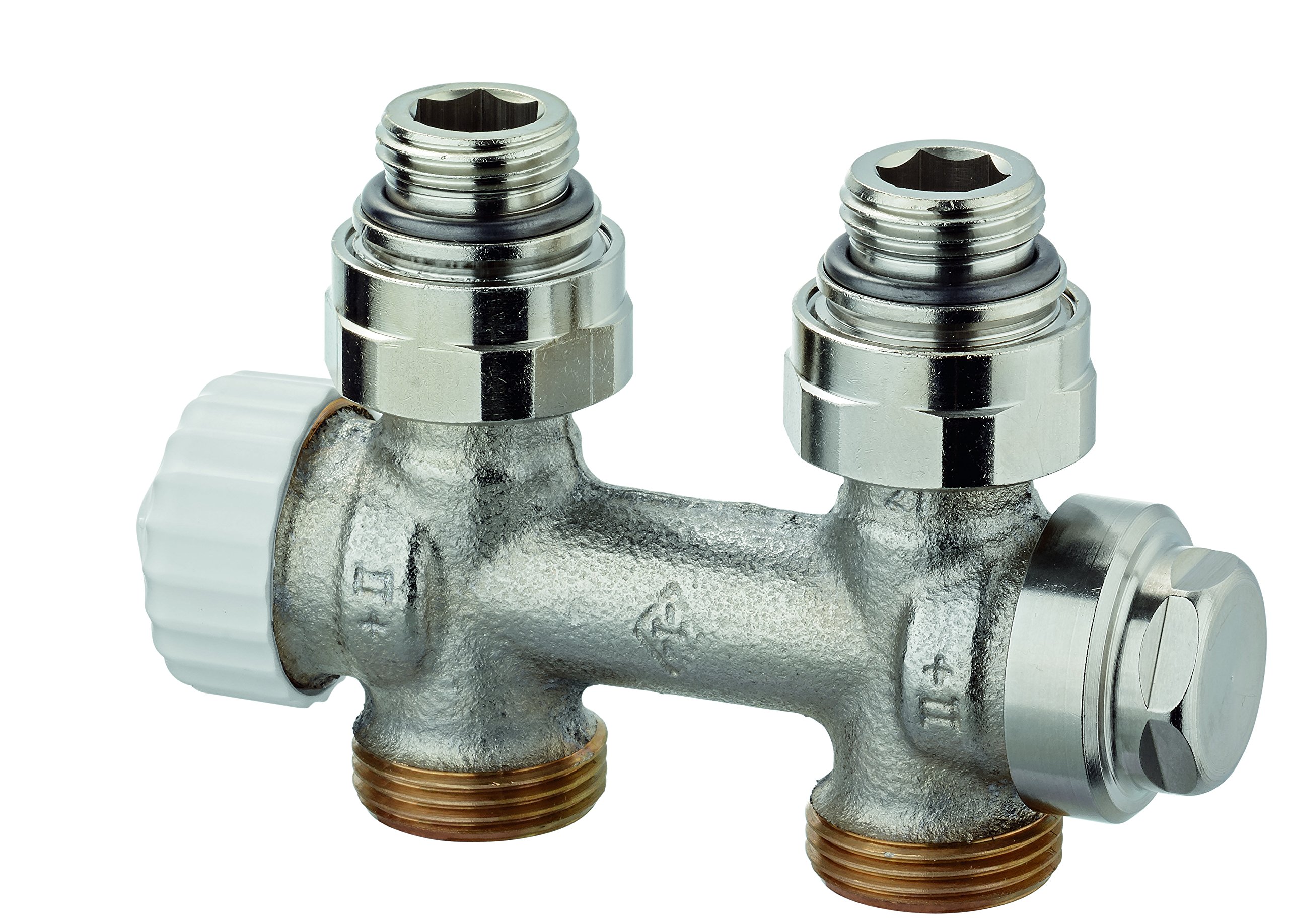 TA Heimeier Multilux 3850-02.000 Thermostatic Valve Body for Two-Pipe System/Straight/Inner Thread R ½-Inch