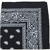 Pack of 3 X-Large Polyester Non Fading Paisley Bandanas 27 x 27 In - Party and
