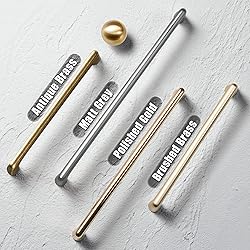 Goo-Ki Brushed Brass Zinc Alloy Cabinet Pull,Modern