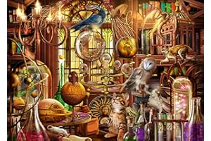 Ravensburger Merlin's Laboratory-1000 Piece Jigsaw Puzzle, Brown