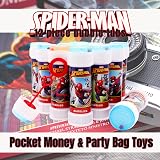 Toyland Spider-Man Bubbles Pack 12 with Wands 60ml Each Novelty Maze Lid view 2