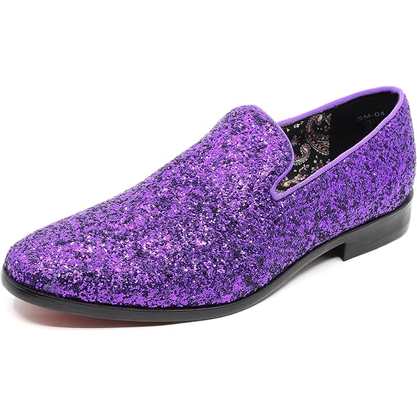 Amazon.com | Men's Vintage Spike Rhinestone Designer Classic Smoking Dress  Fashion Loafers Slip On Shoes EXOTIC-02 (Blue, us_Footwear_Size_System,  Adult, Men, Numeric, Medium, Numeric_6_Point_5) | Loafers & Slip-Ons